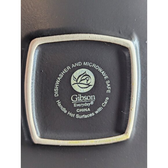 Gibson Designs Ocean Paradise Jade Square Dinner Plate 10266700 - Picture 2 of 3